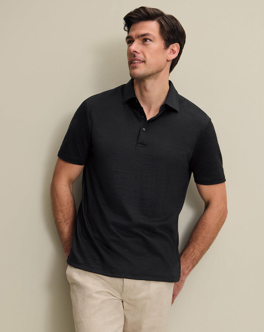 Pure Linen Polo by Charles Tyrwhitt
