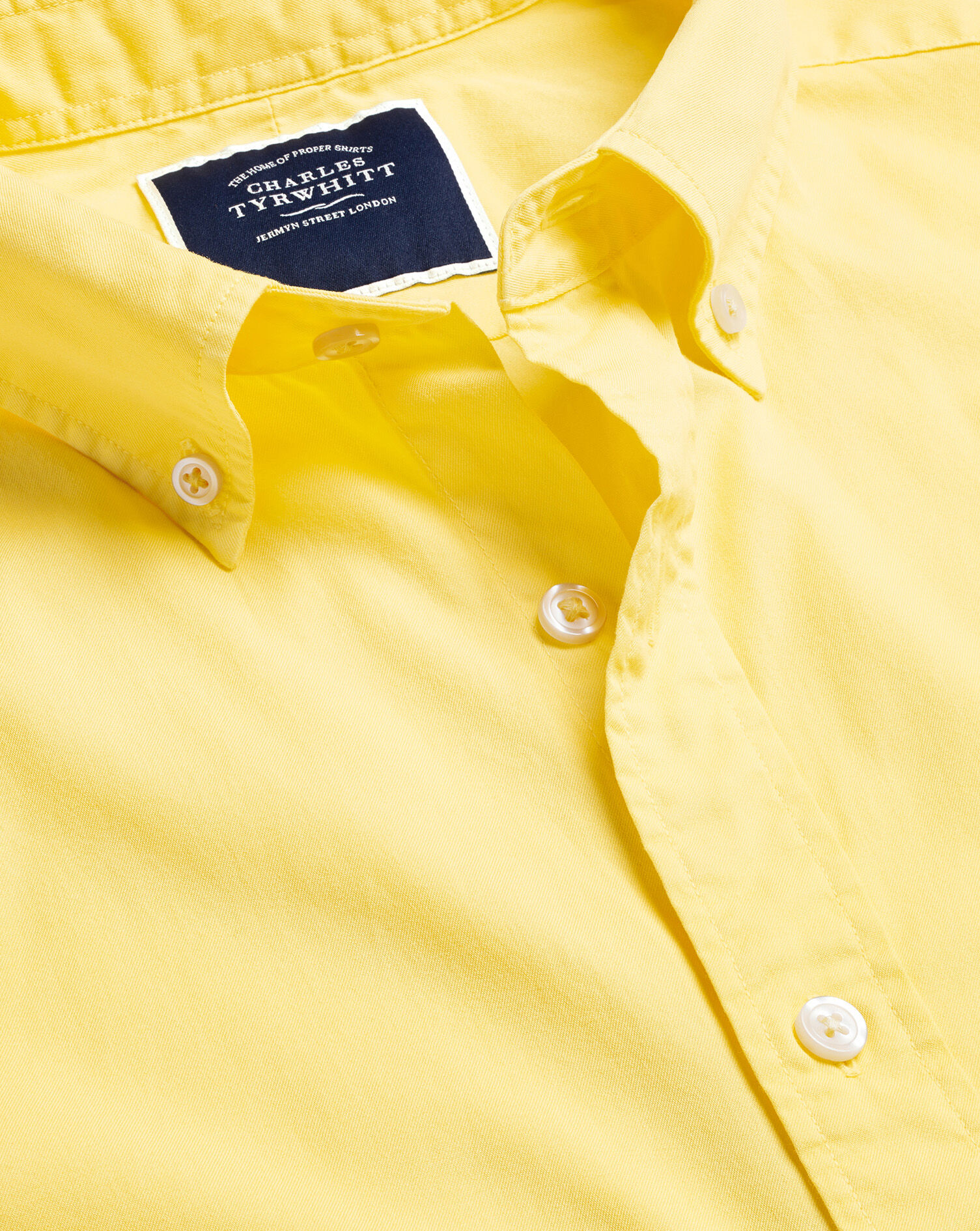 Charles Tyrwhitt Yellow Shirt French 'Double ' Cuff 16.5"/34  42/86cm 