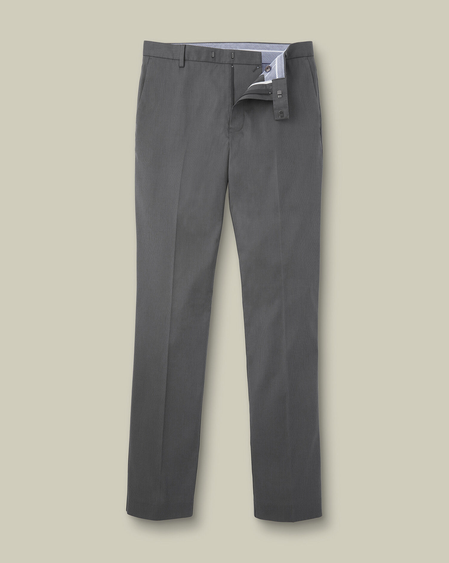 Smart Texture Pants - Charcoal Gray | Charles Tyrwhitt US