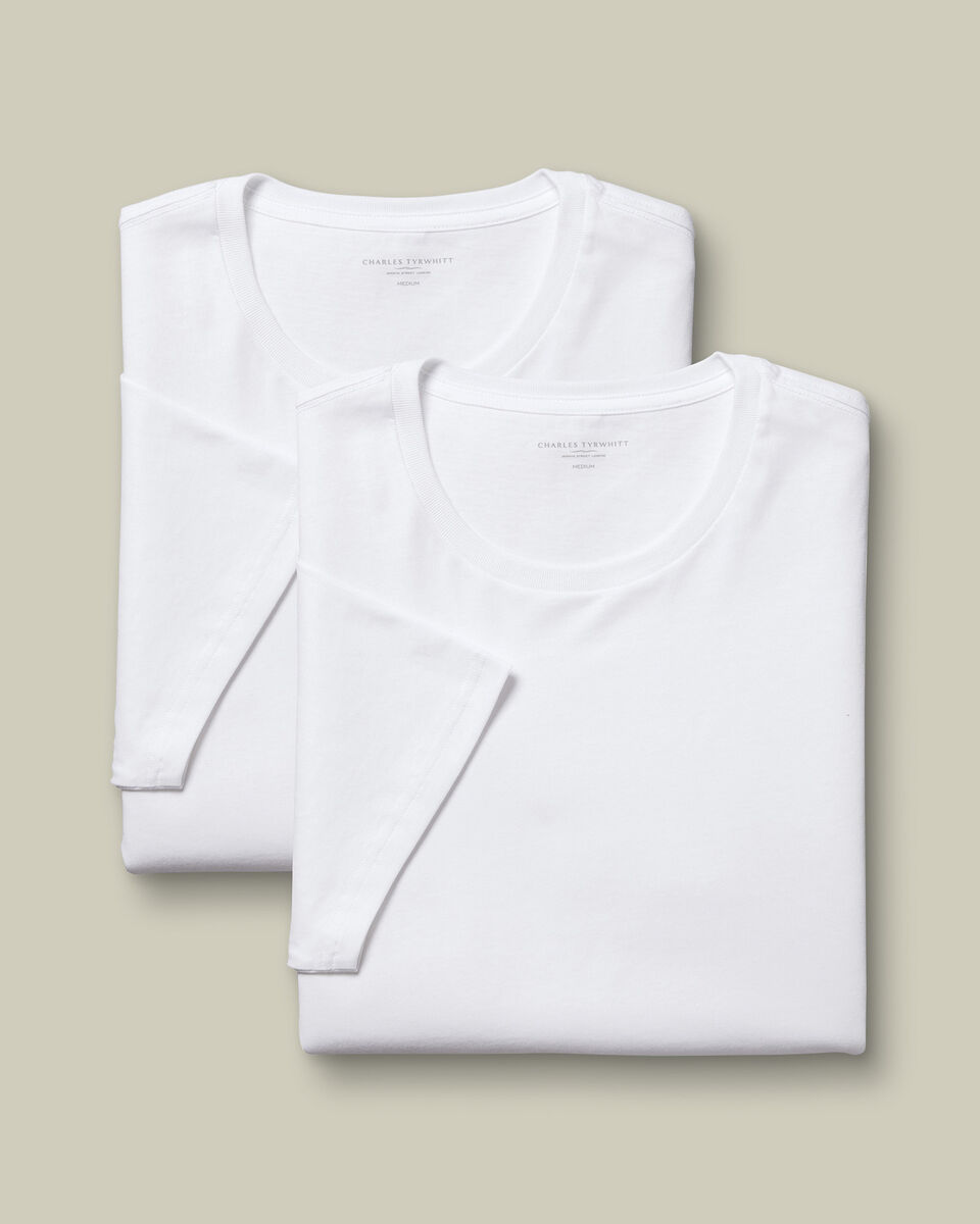 2 Pack Crew Neck Cotton Undershirt White Charles Tyrwhitt CA 2 Pack Crew Neck Cotton Undershirt White Charles Tyrwhitt CA