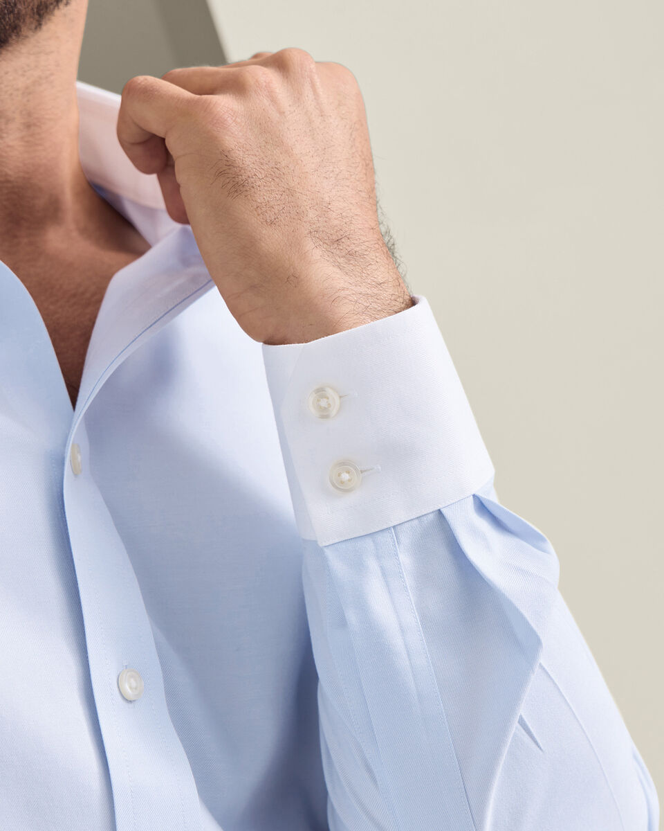 Non-Iron Twill Winchester Shirt - Light Blue