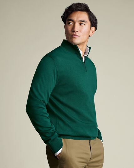 Men's Green Sweaters | Charles Tyrwhitt US