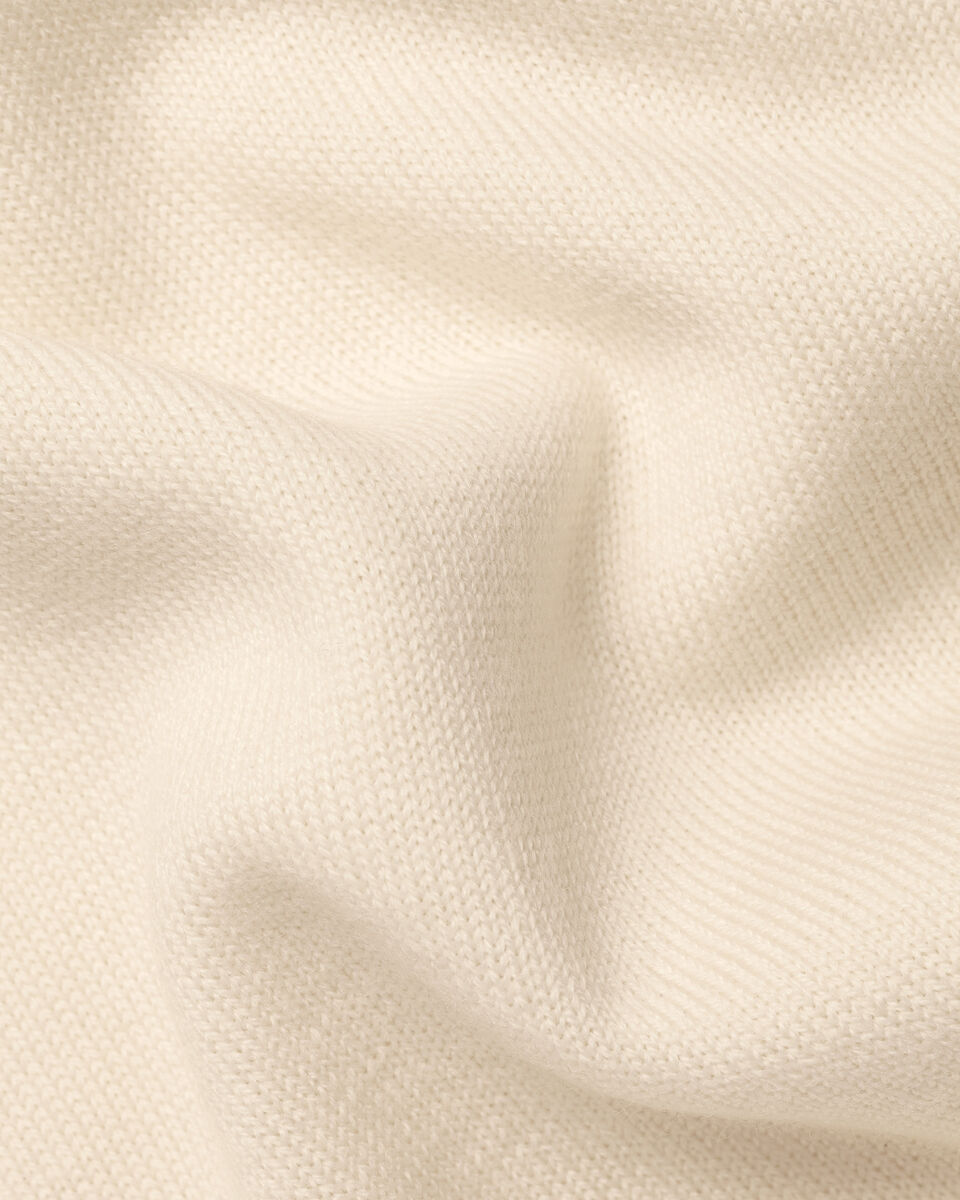 Pure Merino Crew Neck Jumper - Cream