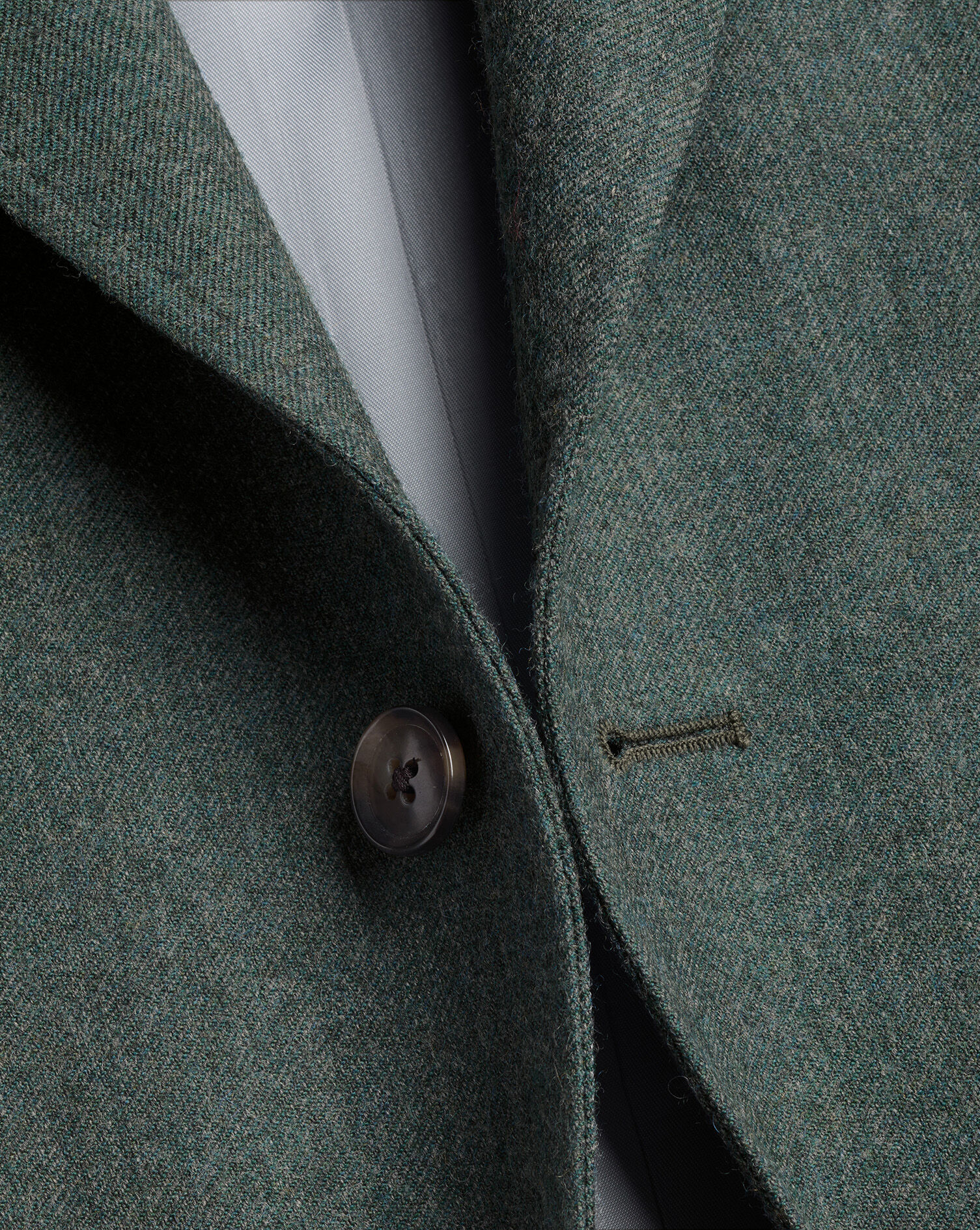 Wool Textured Jacket – Forest Green