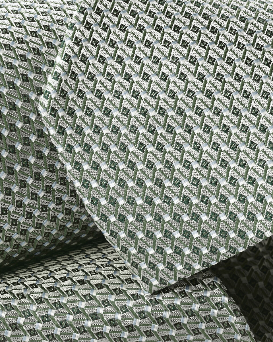 Silk Patterned Tie - Light Green