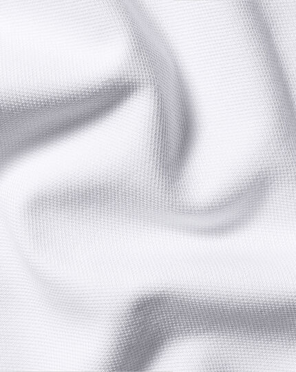 Tyrwhitt Long Sleeve Pique Polo - White