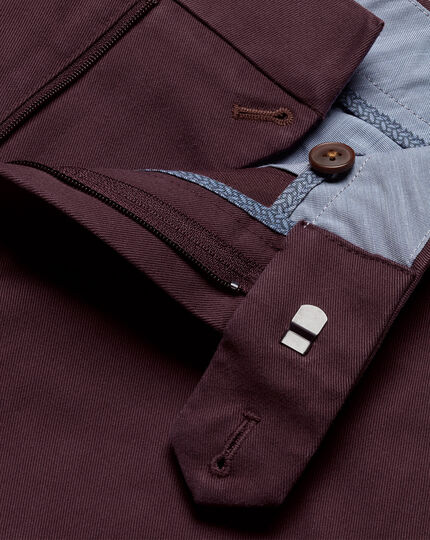 Ultimate Non-Iron Chinos - Burgundy Red