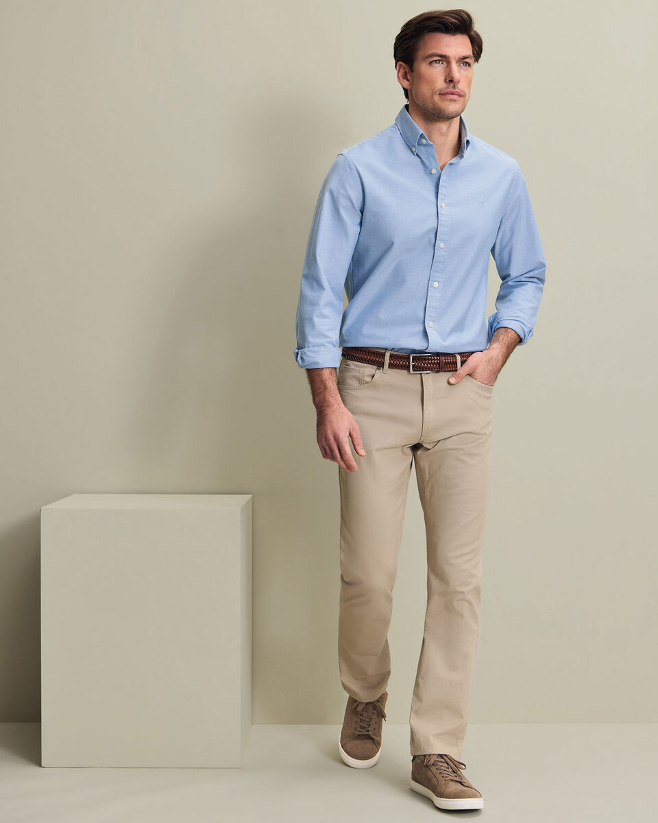 Jeans De 5 Bolsillos - Piedra