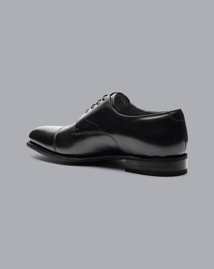 Goodyear Welted Derby Toe Cap Performance Shoes  - Black