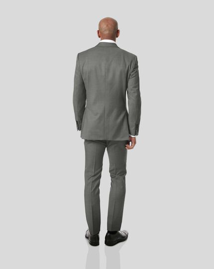Italian Pindot Suit - Grey 