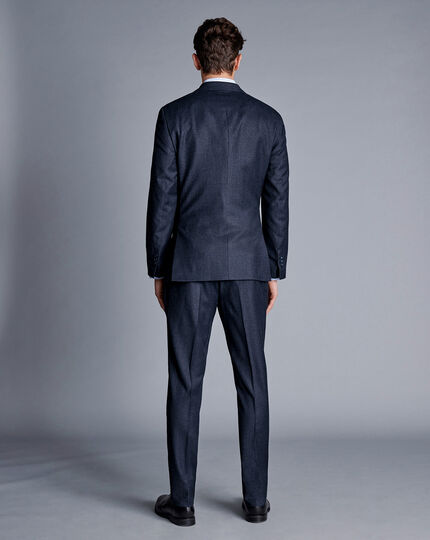 Italian Pindot Suit - Denim Blue