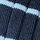 open page with product: Chaussettes côtelées à rayures en coton - Bleu océan