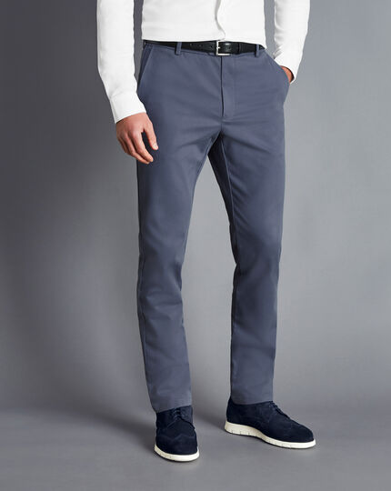 Ultimate Non-Iron Chinos - Steel Blue