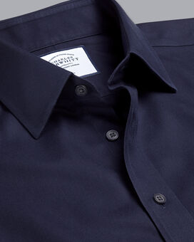 Non-Iron Twill Shirt - Navy