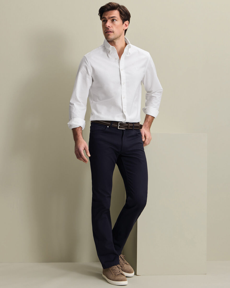 Jeans De 5 Bolsillos - Azul Marino Oscuro