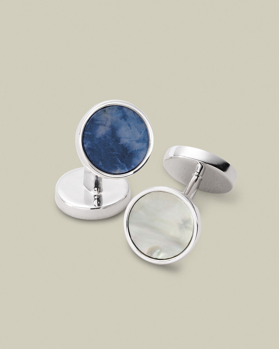 Gemelli In Madreperla E Sodalite