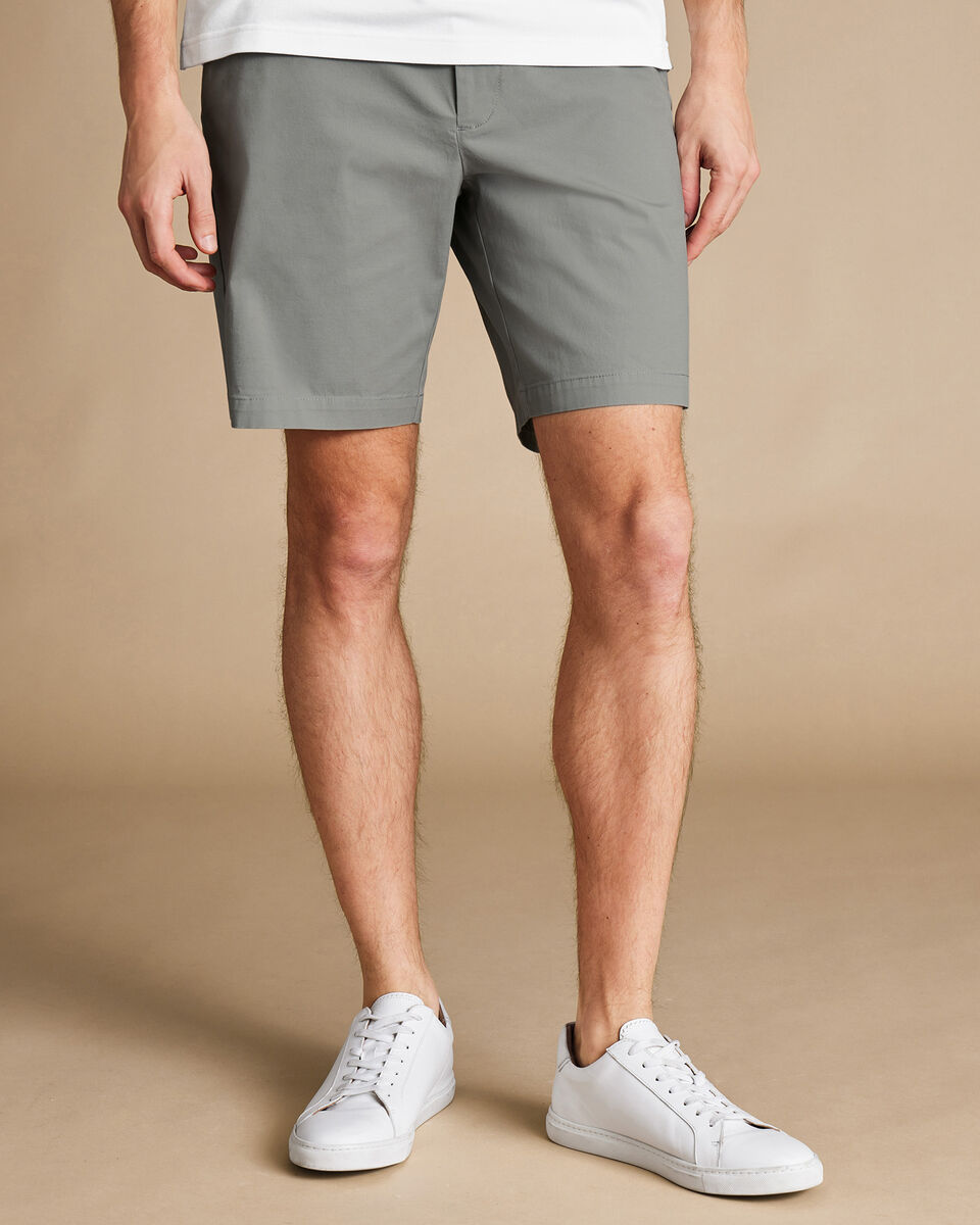 Cotton Shorts - Light Grey