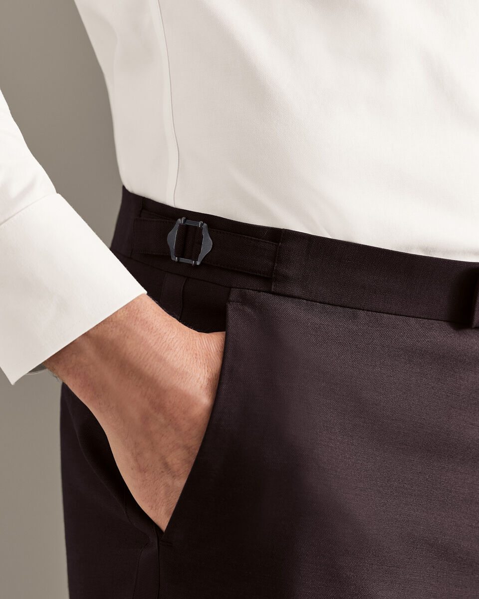 Dinner Suit Trousers - Chocolate Brown