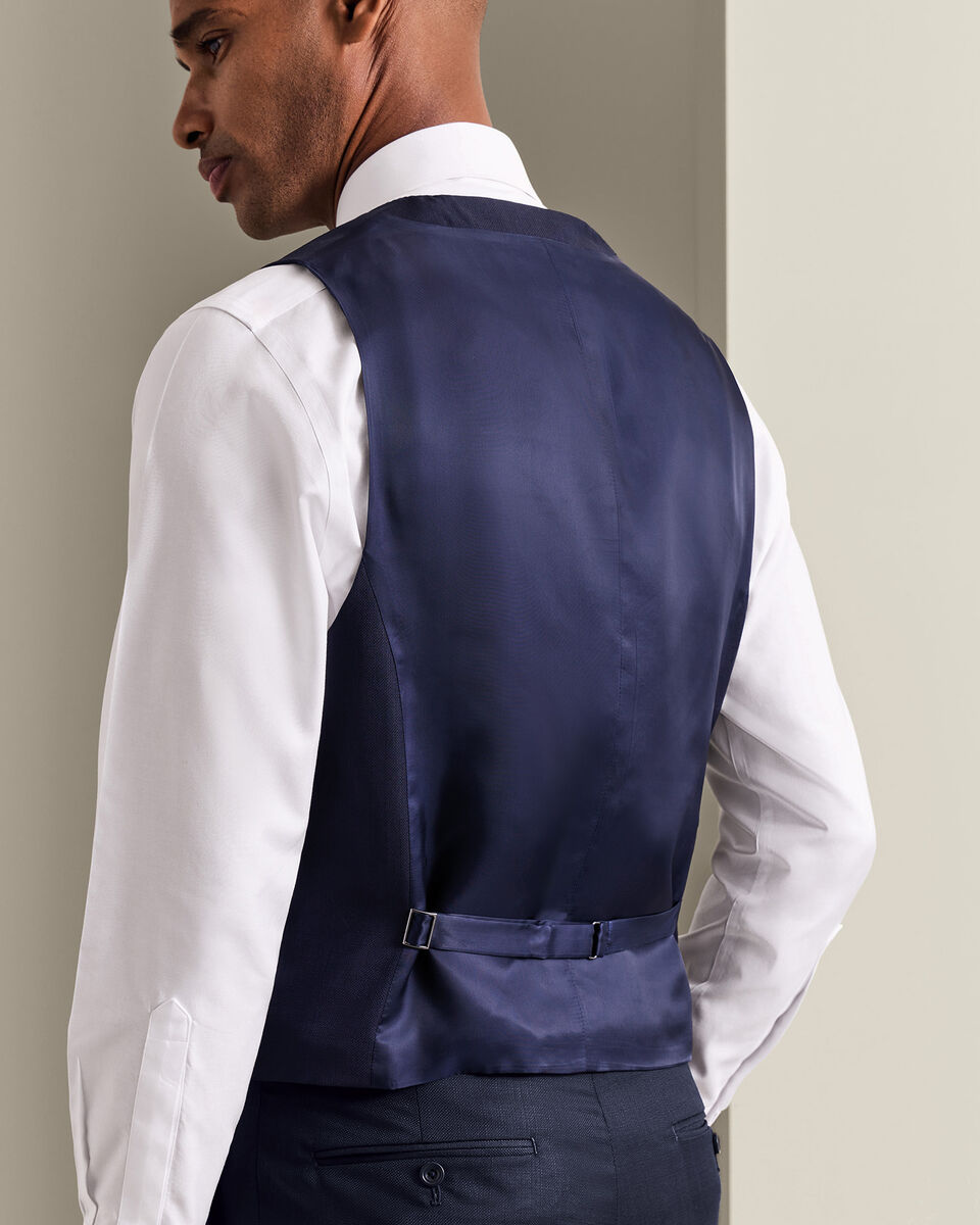 Italian Luxury Suit Waistcoat - Dark Navy