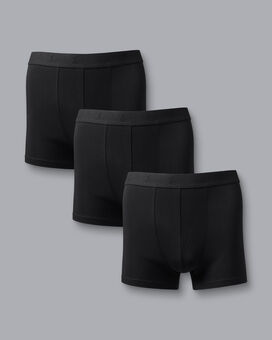 3er-Pack Stretch-Unterhosen aus Jersey - Schwarz