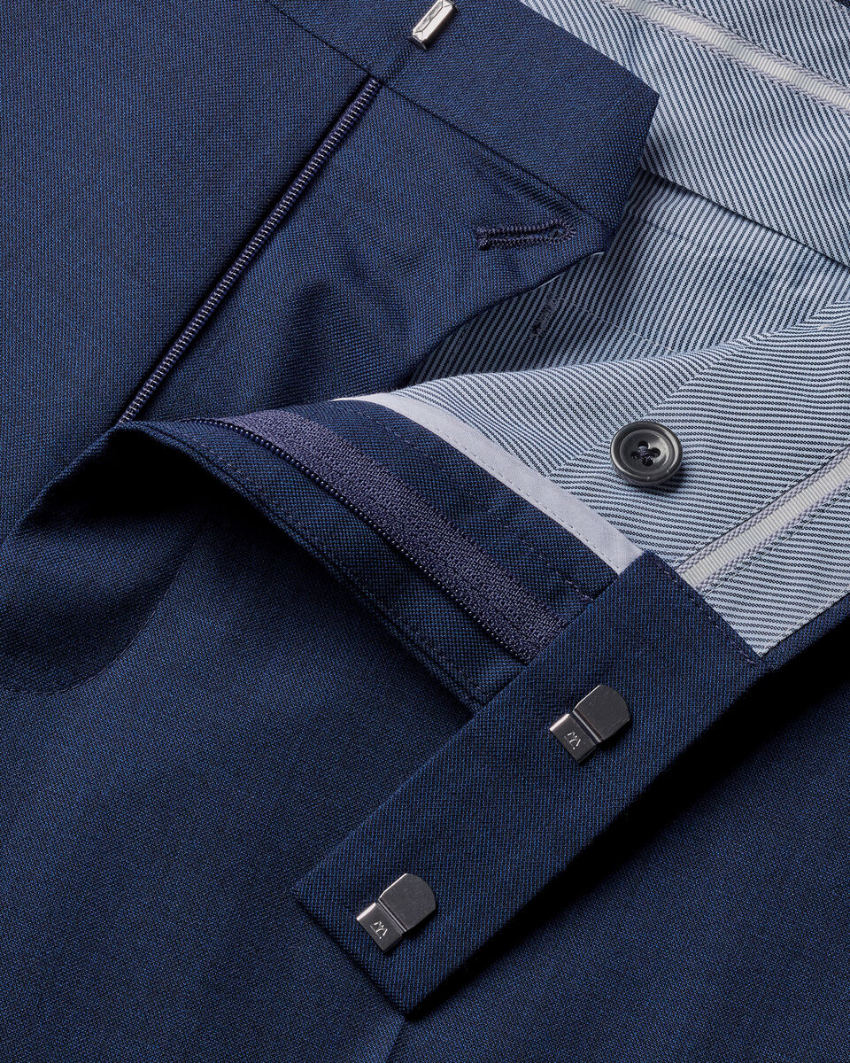 Ultimate Performance Sharkskin Suit Trousers &ndash; Indigo Blue