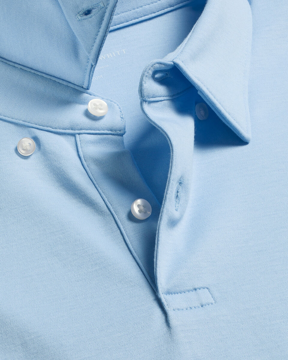 Smart Cotton Polo - Sky Blue