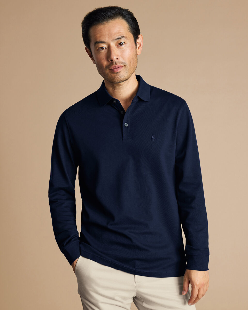 Men's Short Sleeve Eeyore Pique Polo Navy