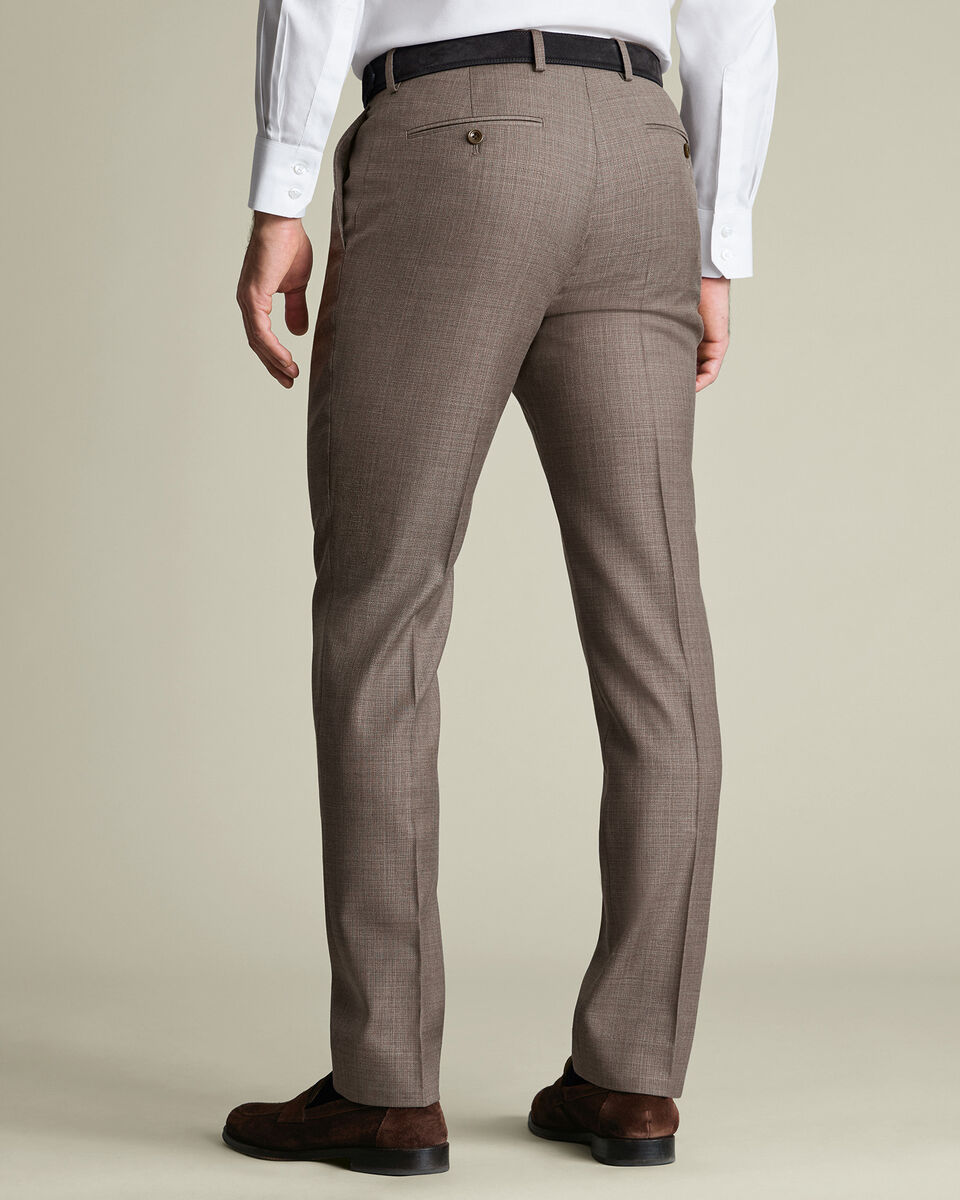 Italian Luxury Suit Trousers &ndash; Taupe
