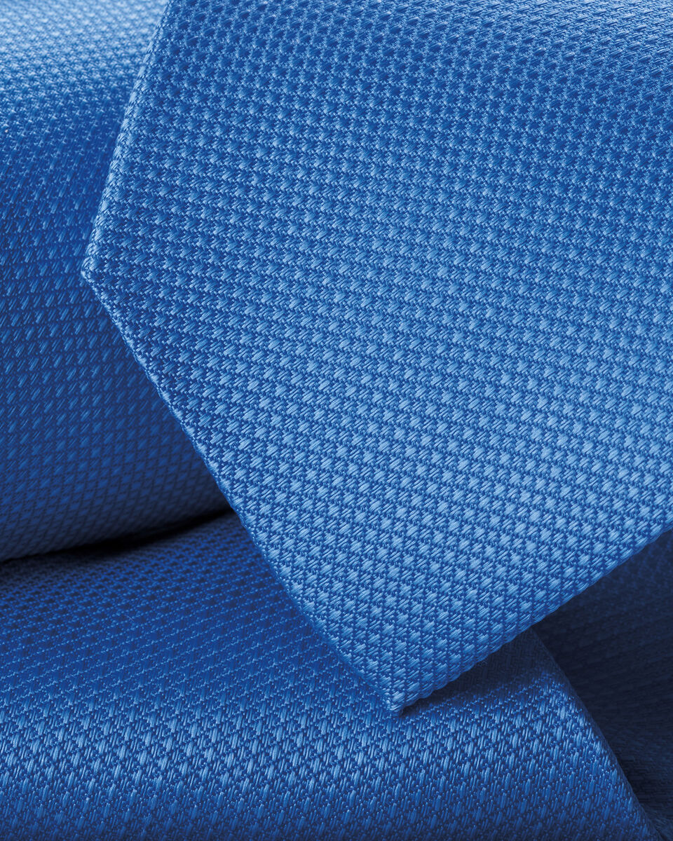 Silk Textured Tie &ndash; Cobalt Blue