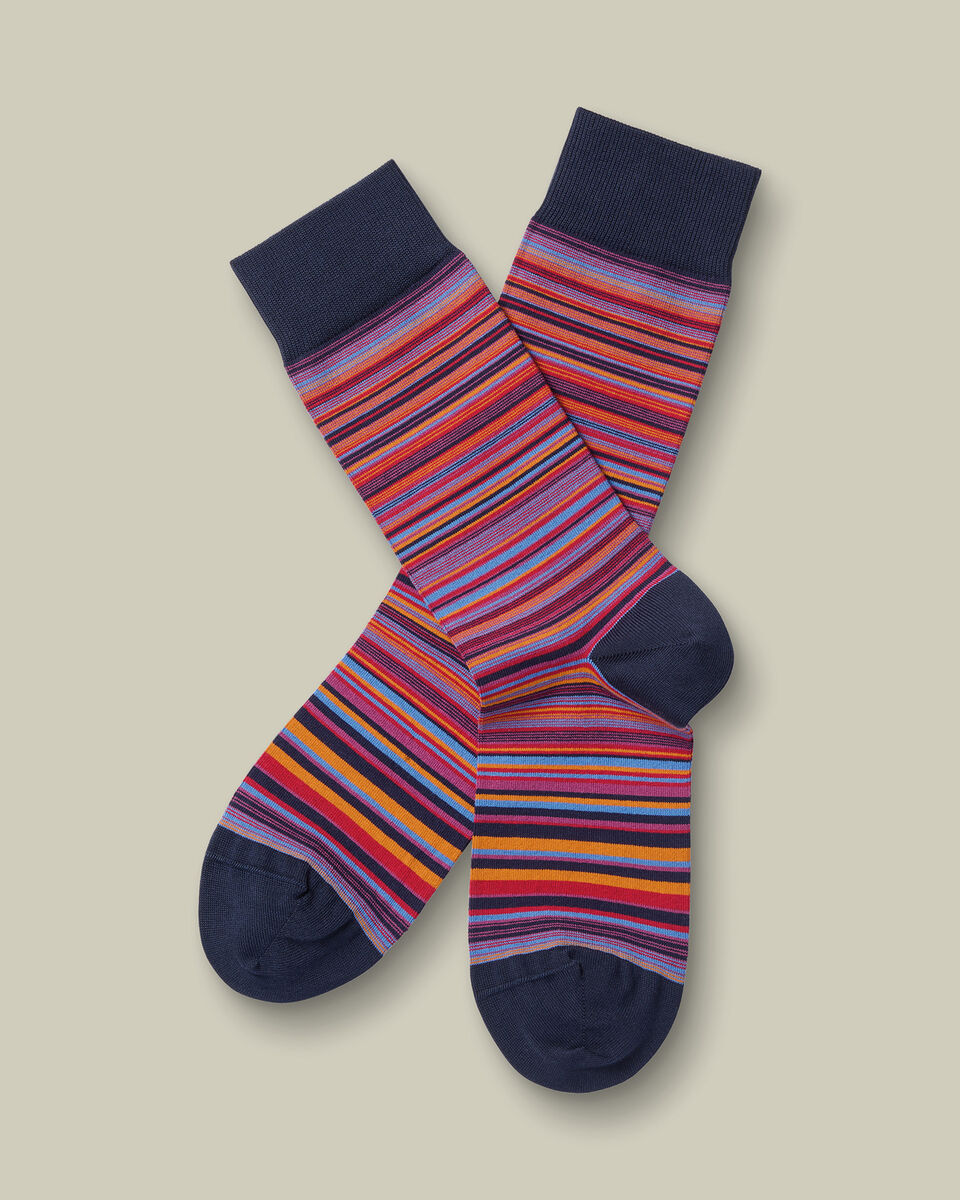 Stripe Socks - Red