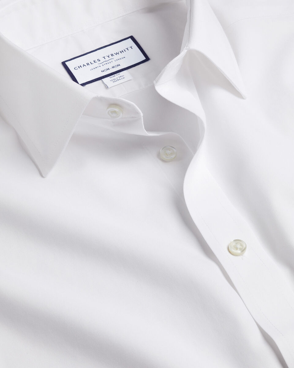 London Formal White Shirt - Non Iron Slim Fit