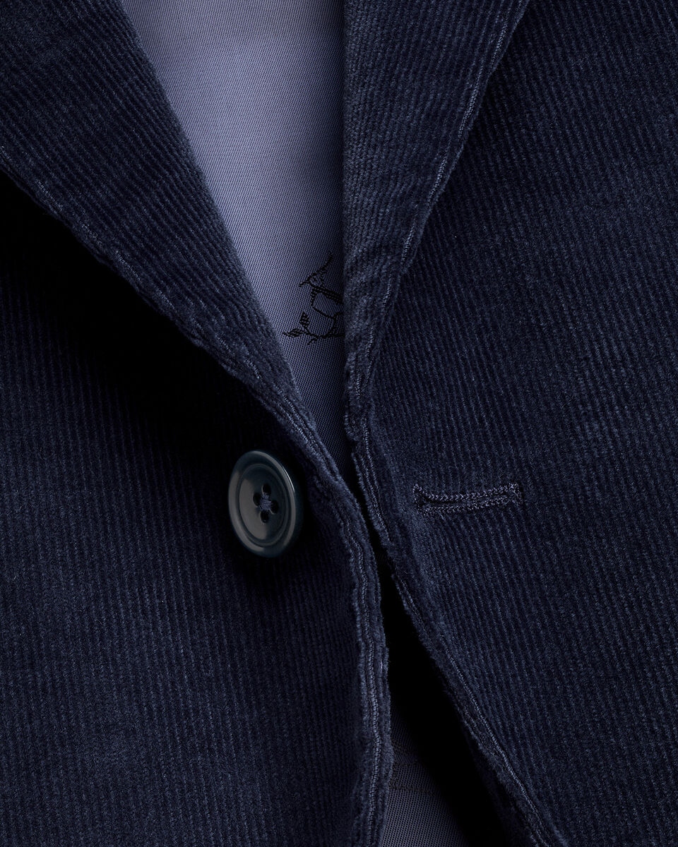 Corduroy Jas - Marineblauw