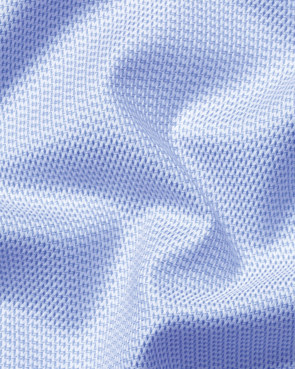 Non-Iron Stretch Texture Shirt - Cornflower Blue