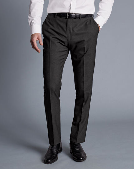 Italian Luxury Suit Trousers - Charcoal Grey