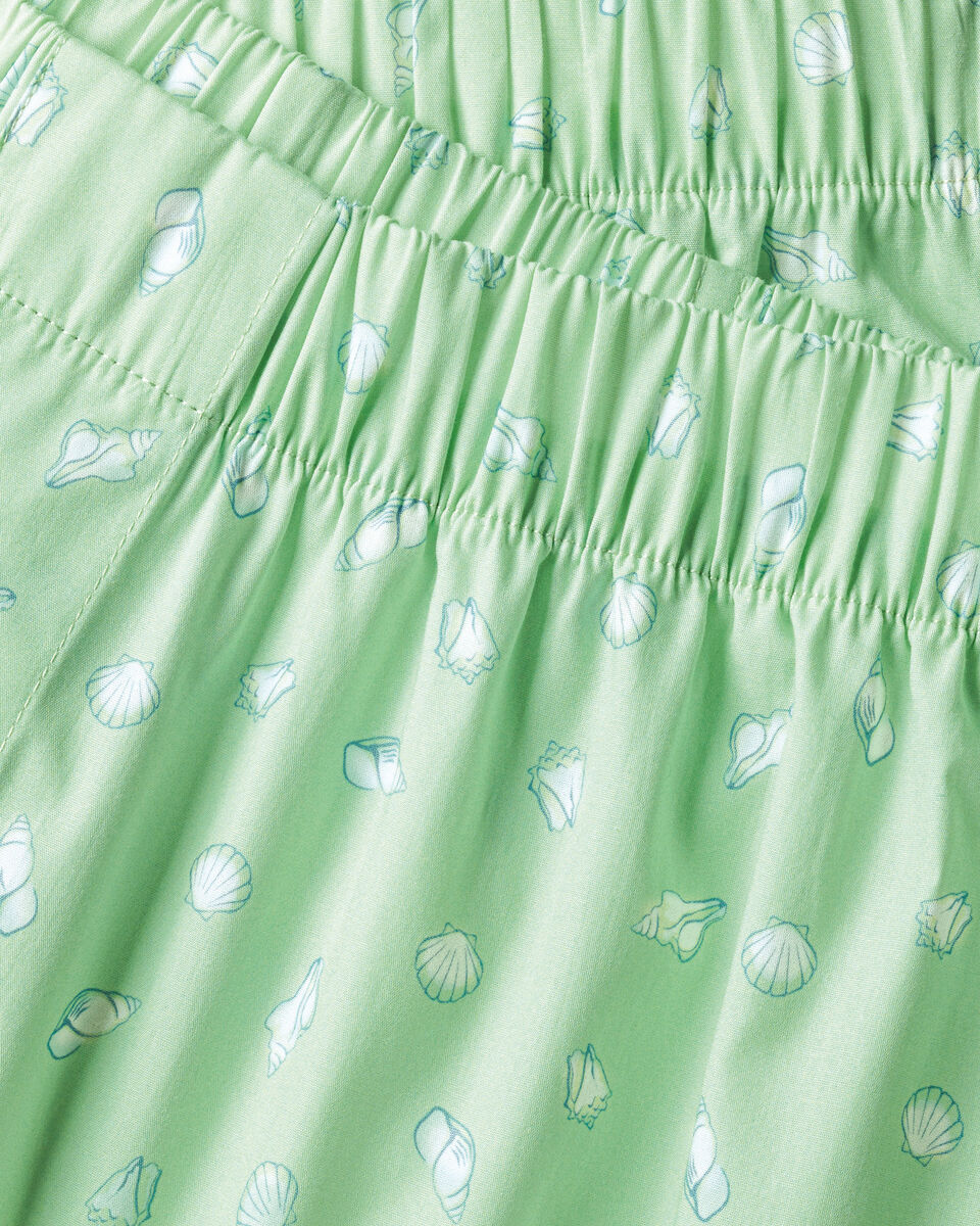 Shell Print Woven Boxers - Green