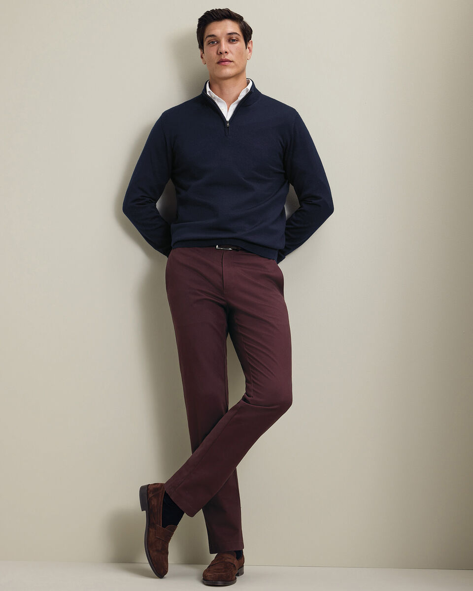 Chino Ultimate sans repassage - Bordeaux