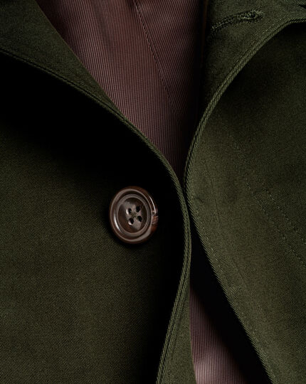 Cotton Classic Raincoat - Forest Green