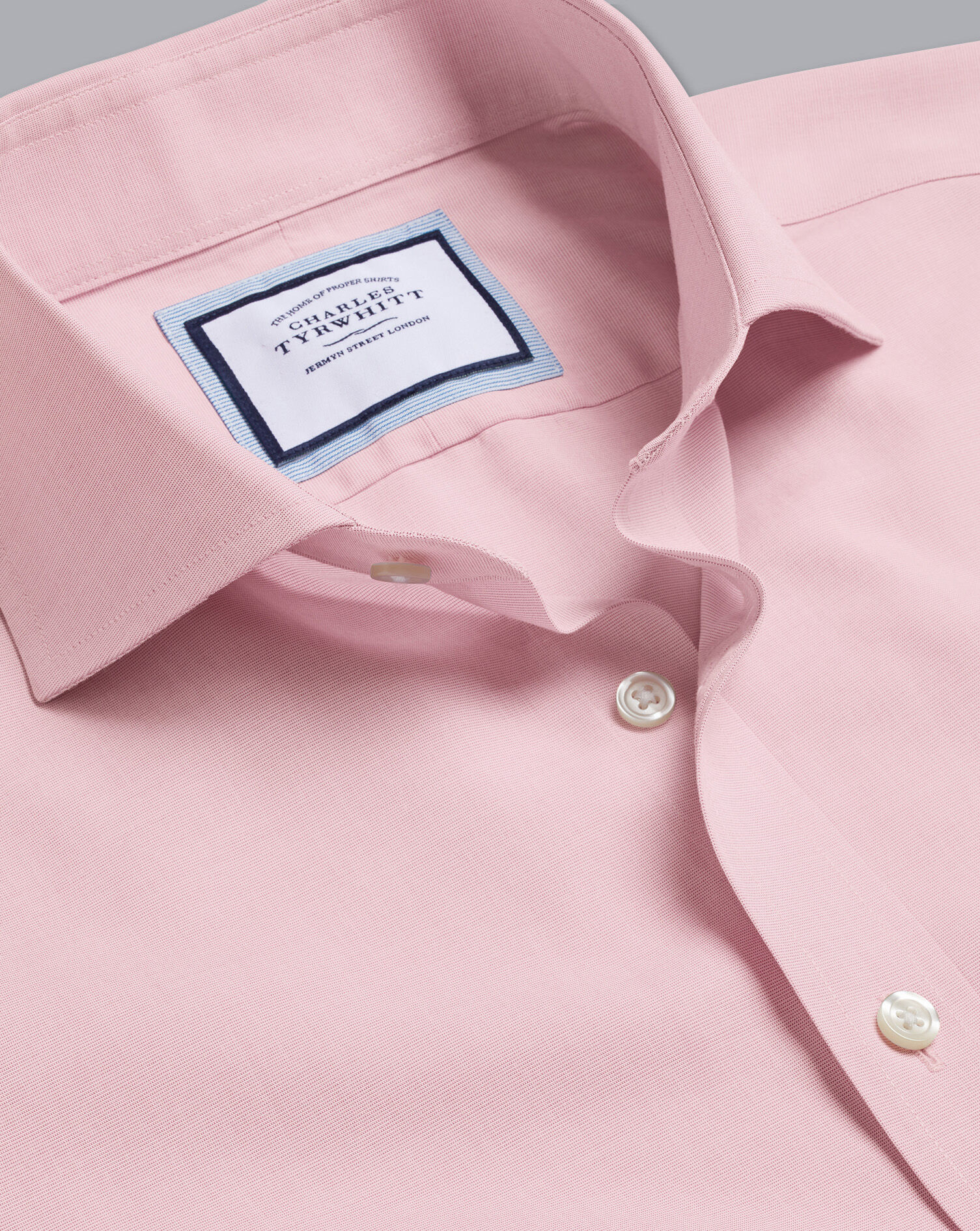 Cutaway Collar Non-Iron Poplin Shirt 