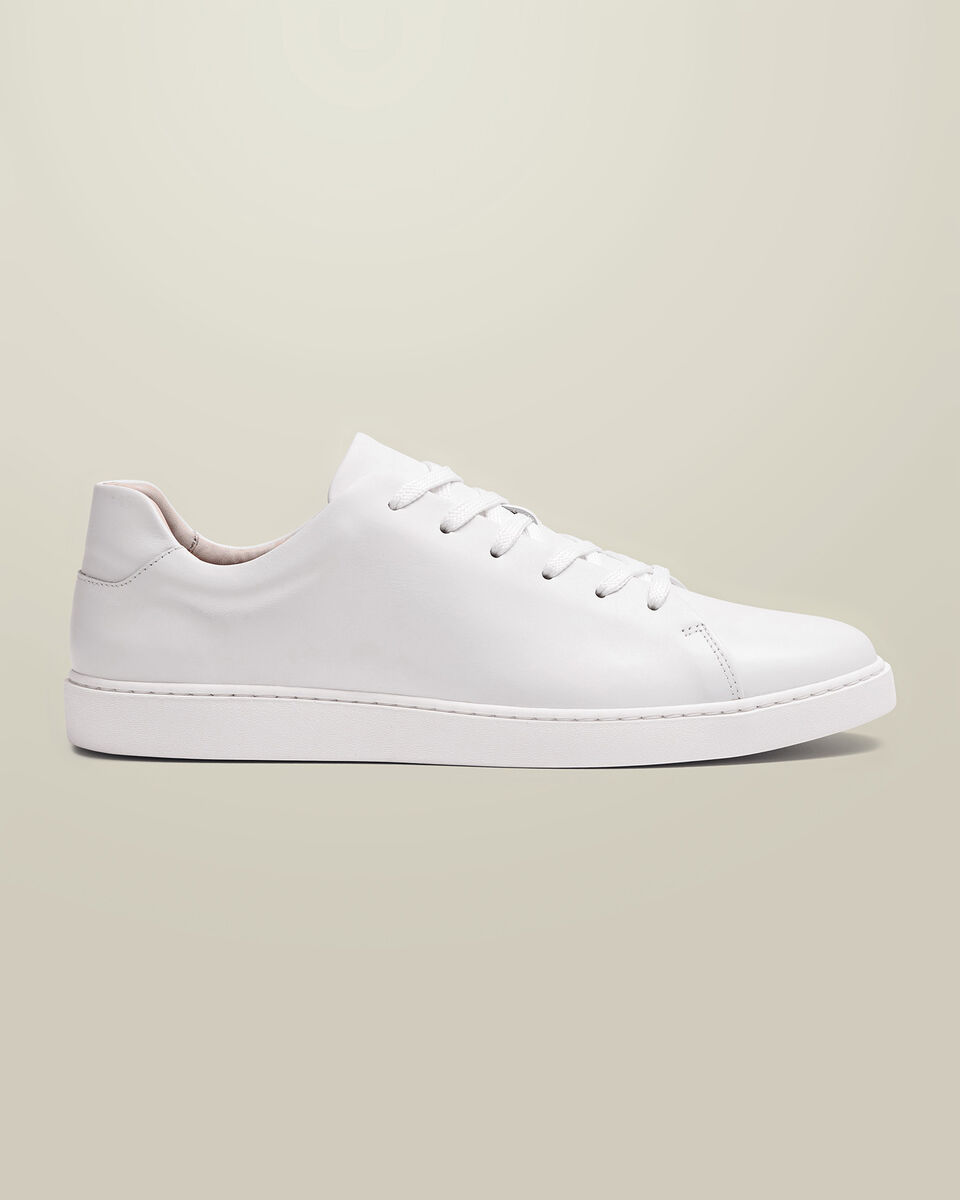 Leather Smart Sneakers - White