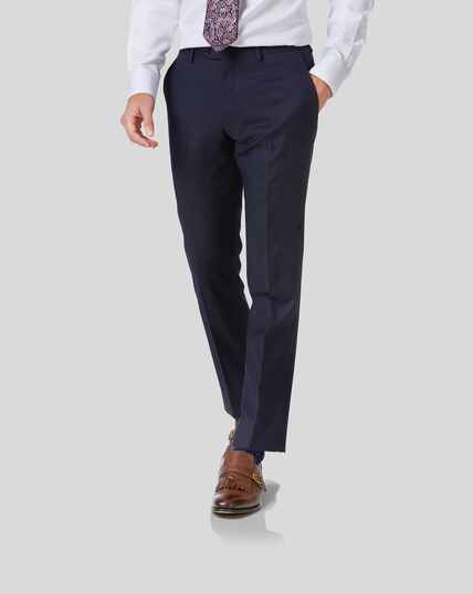 Twill Business Suit Trousers - Navy