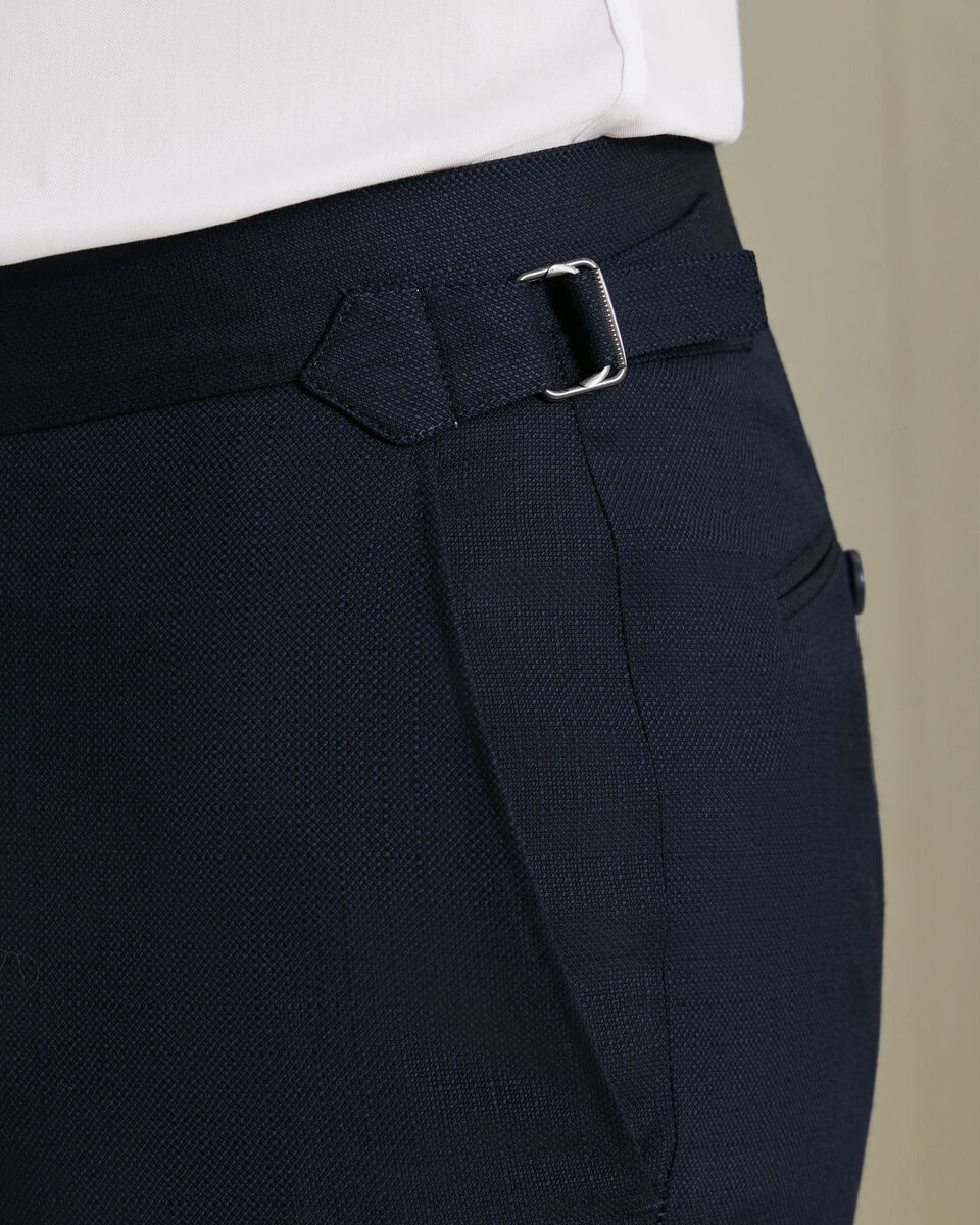 Italian Luxury Suit Trousers - Dark Navy