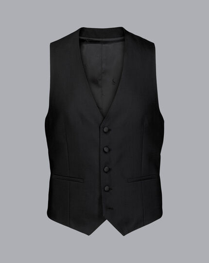 Peak Lapel Tuxedo Dinner Suit - Black 