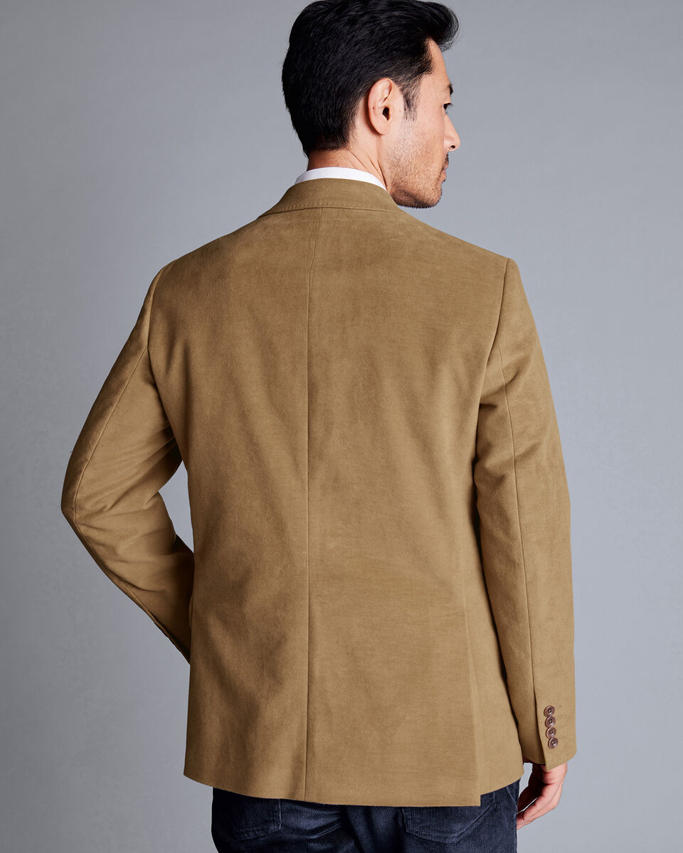 Italian Moleskin Jacket Tan Charles Tyrwhitt