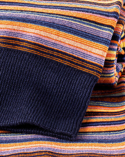 Multi Stripe Socks - Orange