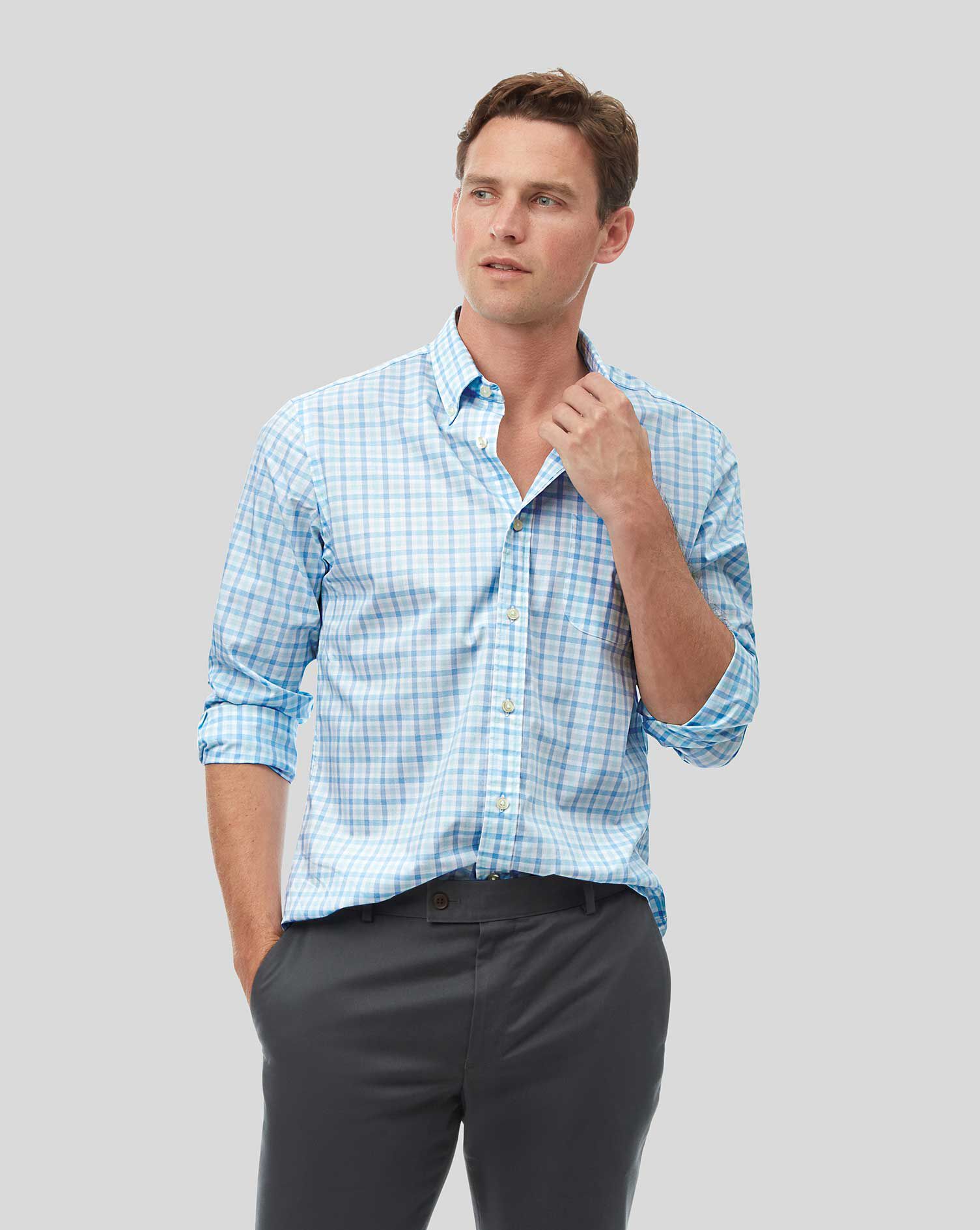 light button down shirt