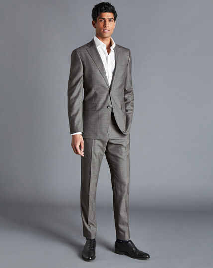 Sharkskin Suit - Light Grey