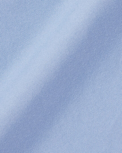 Cutaway Collar Clipped Dobby Chambray Shirt  - Sky Blue