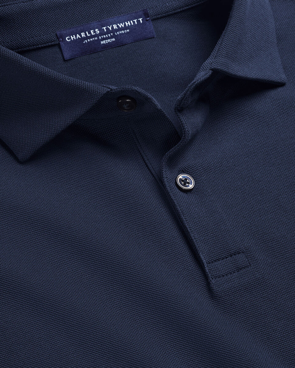 Smart Pique Polo - Navy