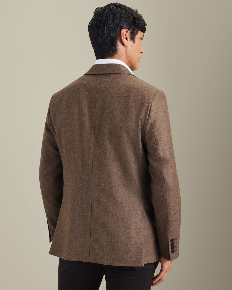 Wool Textured Jacket - Toffee