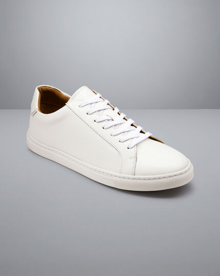 Sneaker aus Leder - Weiß